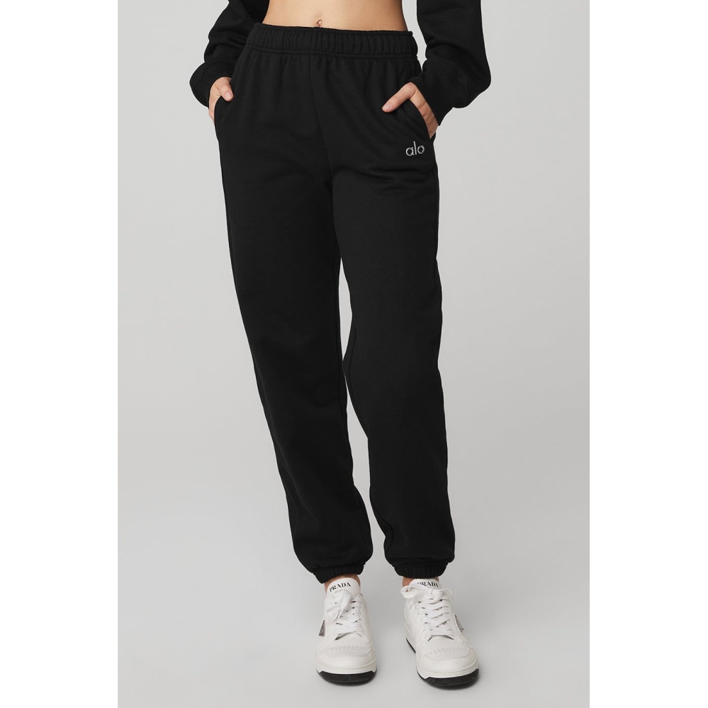 Alo Yoga Accolade Sweathose Damen Schwarz | GZOTES908