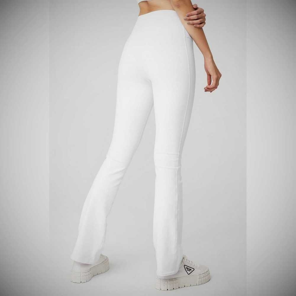 Alo Yoga Airbrush High-Taille 7/8 Bootcut Leggings Damen Weiß | RAILHQ819