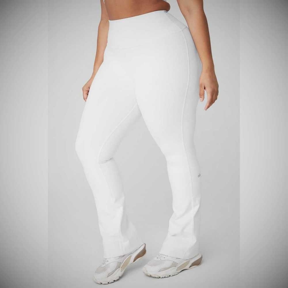 Alo Yoga Airbrush High-Taille 7/8 Bootcut Leggings Damen Weiß | RAILHQ819