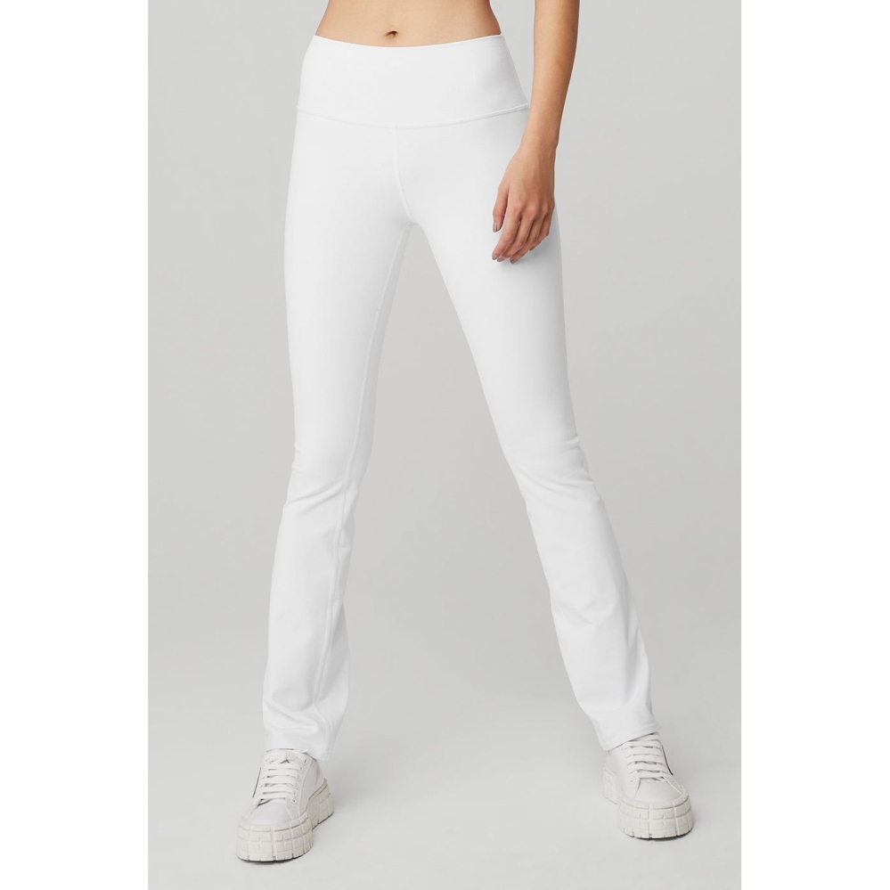 Alo Yoga Airbrush High-Taille 7/8 Bootcut Leggings Damen Weiß | RAILHQ819