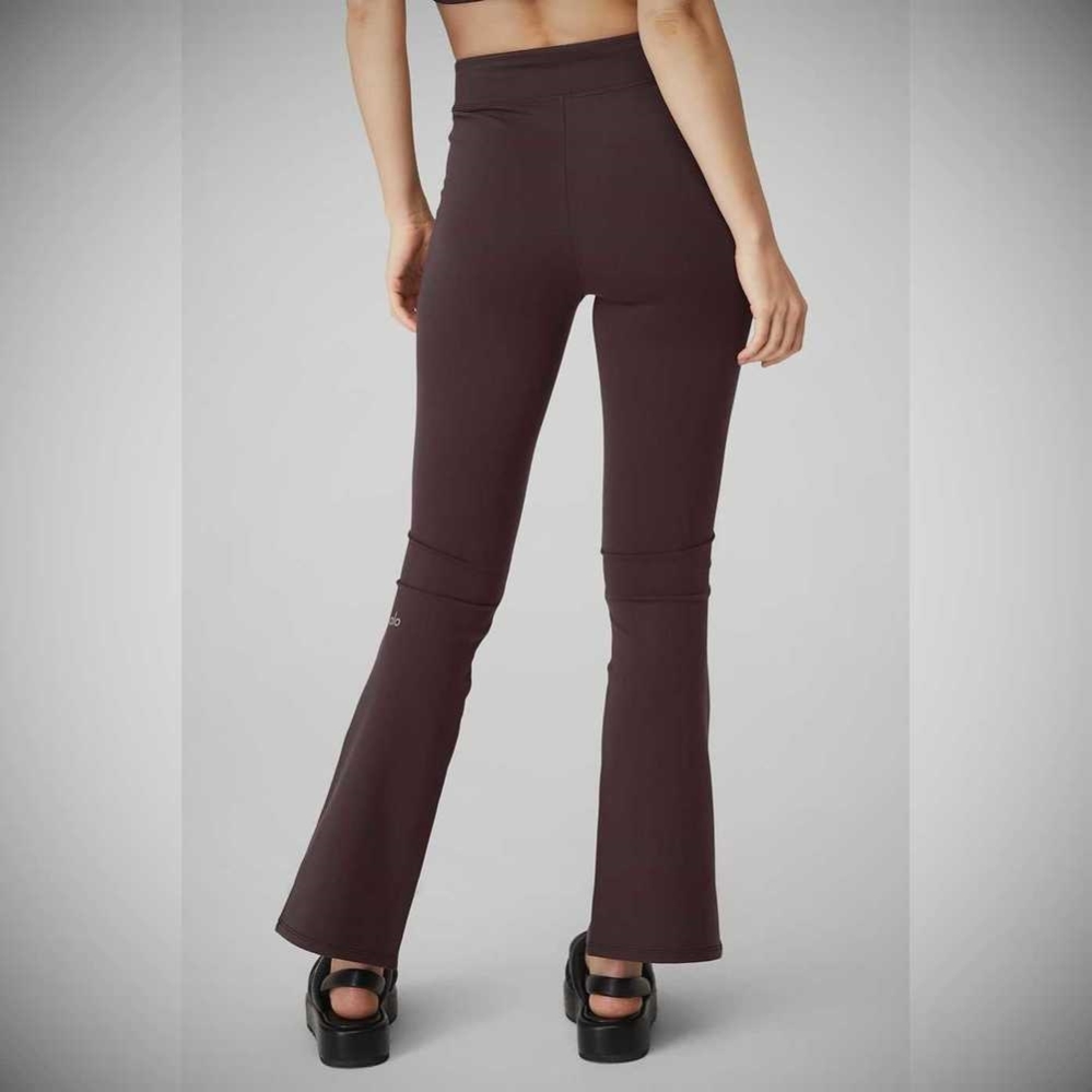 Alo Yoga Airbrush High-Taille 7/8 Flutter Leggings Damen Lila Grau | INUREQ379