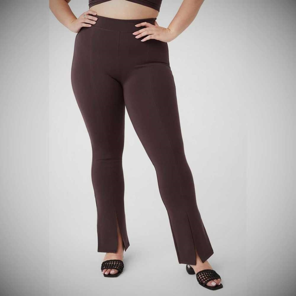 Alo Yoga Airbrush High-Taille 7/8 Flutter Leggings Damen Lila Grau | INUREQ379