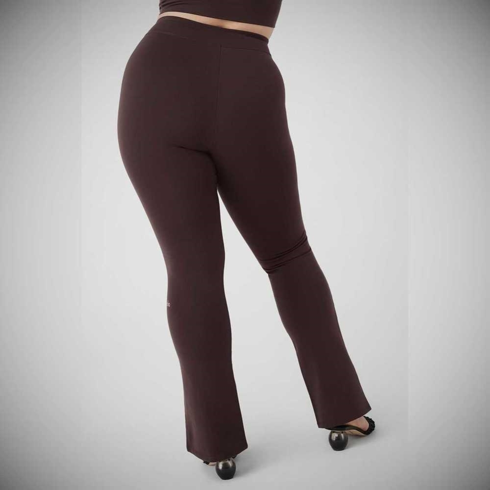 Alo Yoga Airbrush High-Taille 7/8 Flutter Leggings Damen Lila Grau | INUREQ379