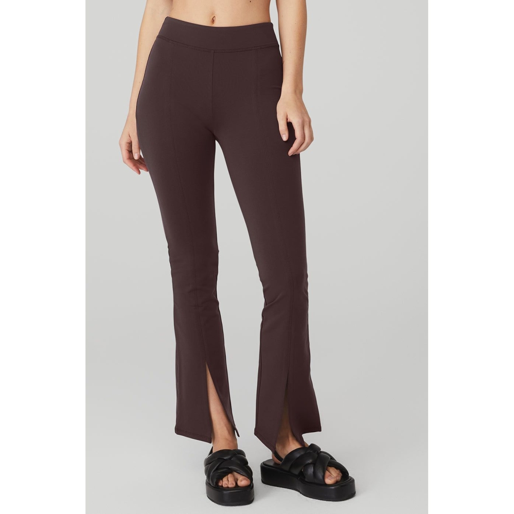 Alo Yoga Airbrush High-Taille 7/8 Flutter Leggings Damen Lila Grau | INUREQ379