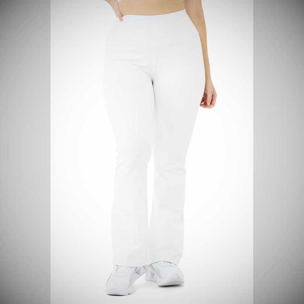 Alo Yoga Airbrush High-Taille Bootcut Leggings Damen Weiß | LAEMRI815