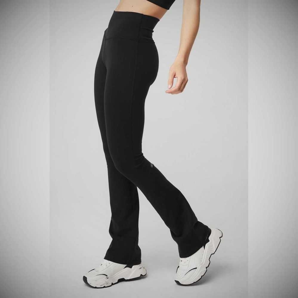 Alo Yoga Airbrush High-Taille Bootcut Leggings Damen Schwarz | ZAKYVL679