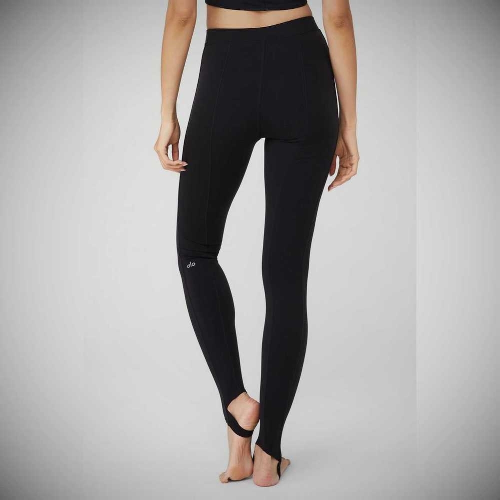 Alo Yoga Airbrush High-Taille Enso Leggings Damen Schwarz | SUXTJY165