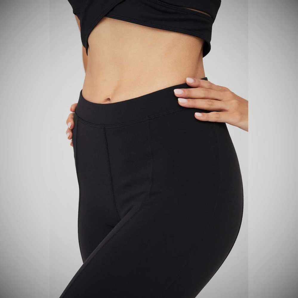 Alo Yoga Airbrush High-Taille Enso Leggings Damen Schwarz | SUXTJY165