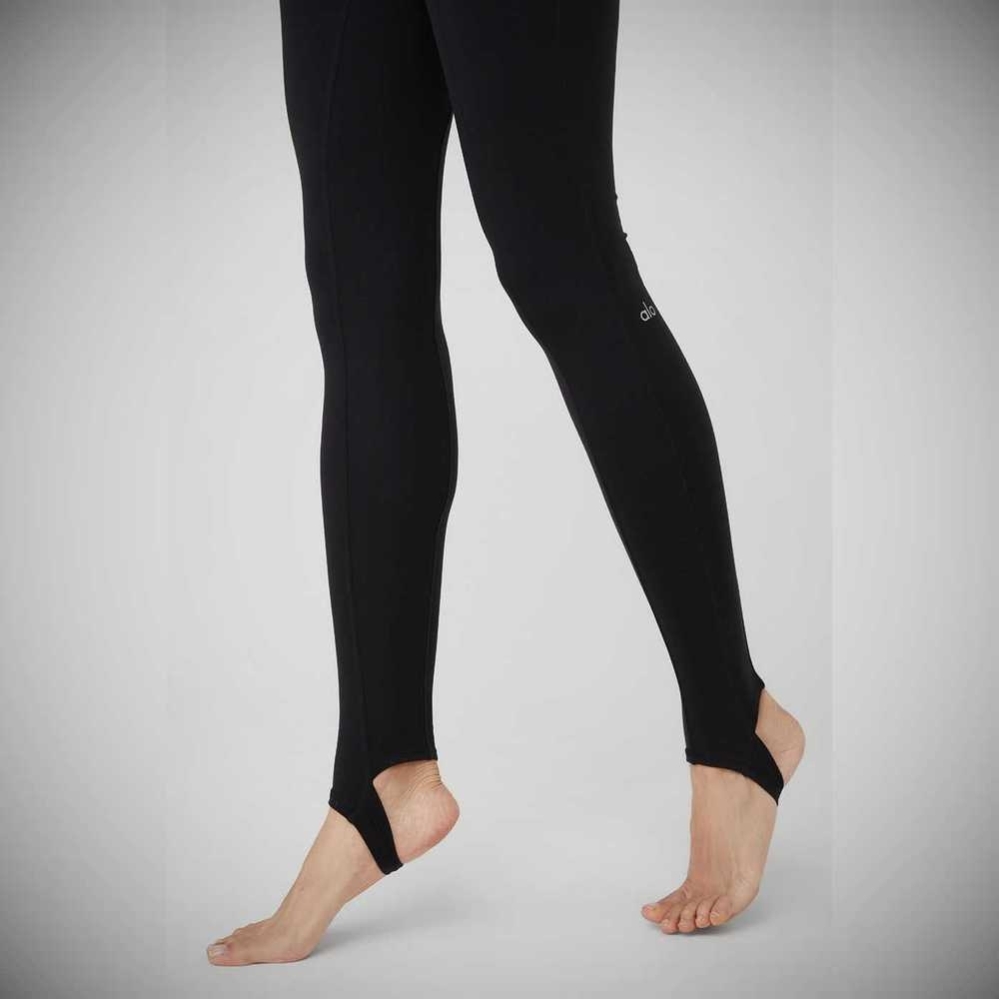 Alo Yoga Airbrush High-Taille Enso Leggings Damen Schwarz | SUXTJY165