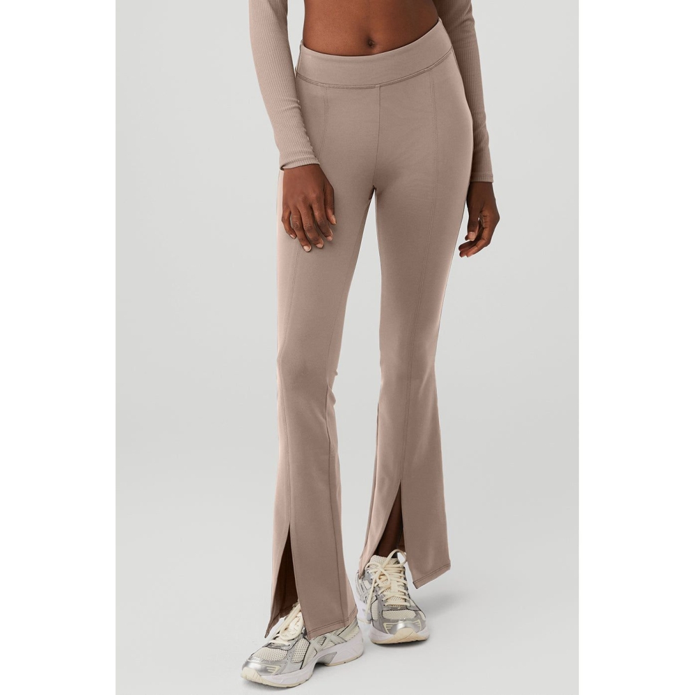 Alo Yoga Airbrush High-Taille Flutter Leggings Damen Grau Braun | FSVLWQ029