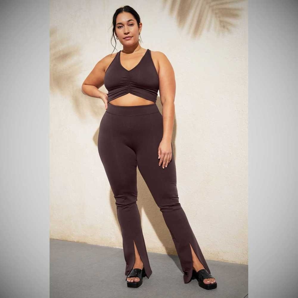 Alo Yoga Airbrush High-Taille Flutter Leggings Damen Lila Grau | MBPQUS984