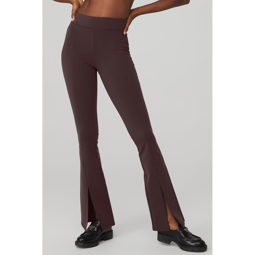 Alo Yoga Airbrush High-Taille Flutter Leggings Damen Lila Grau | MBPQUS984