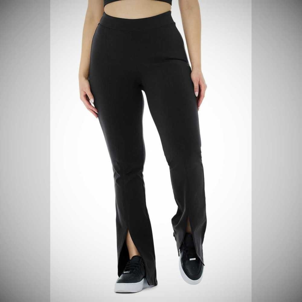 Alo Yoga Airbrush High-Taille Flutter Leggings Damen Schwarz | UWTGEN892