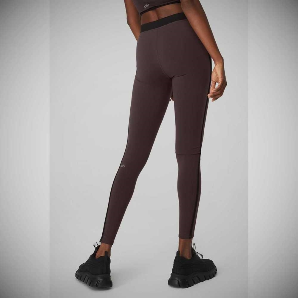 Alo Yoga Airbrush High-Taille Streamlined Leggings Damen Lila Grau Schwarz | YPBTSI741