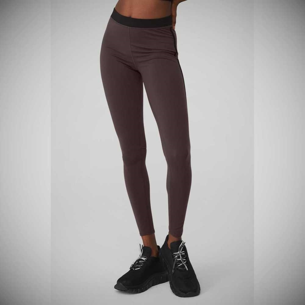 Alo Yoga Airbrush High-Taille Streamlined Leggings Damen Lila Grau Schwarz | YPBTSI741