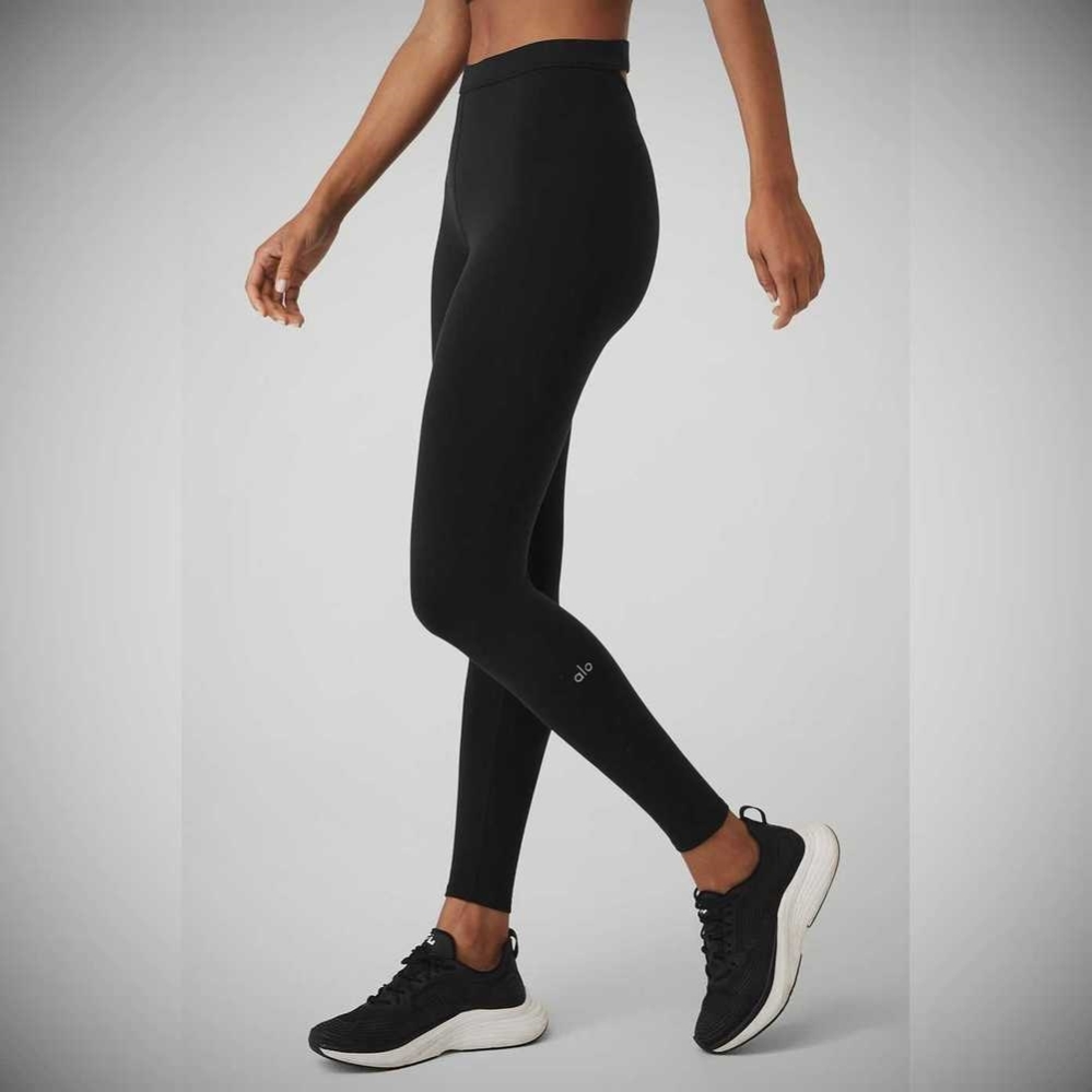 Alo Yoga Airbrush Hot Shot Leggings Damen Schwarz | RVEXWQ086