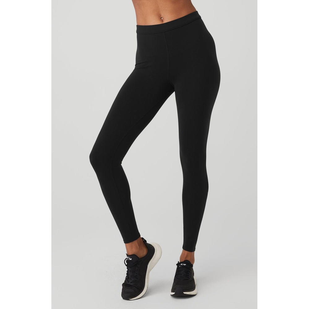 Alo Yoga Airbrush Hot Shot Leggings Damen Schwarz | RVEXWQ086