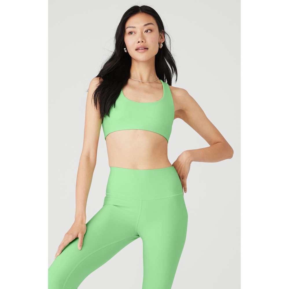 Alo Yoga Airlift Advantage Racerback BHs Damen Grün | ZBWJKU351