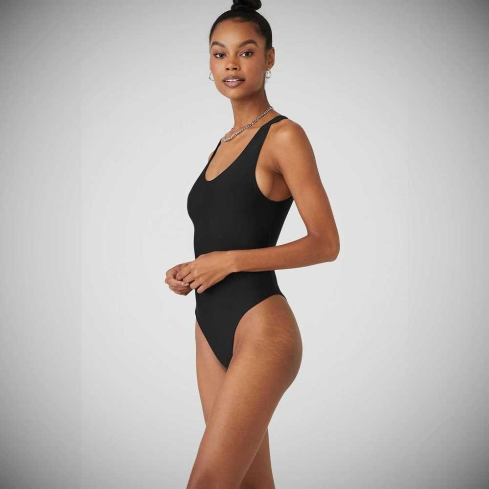 Alo Yoga Airlift Barre Bodys Damen Schwarz | OIFZNV170