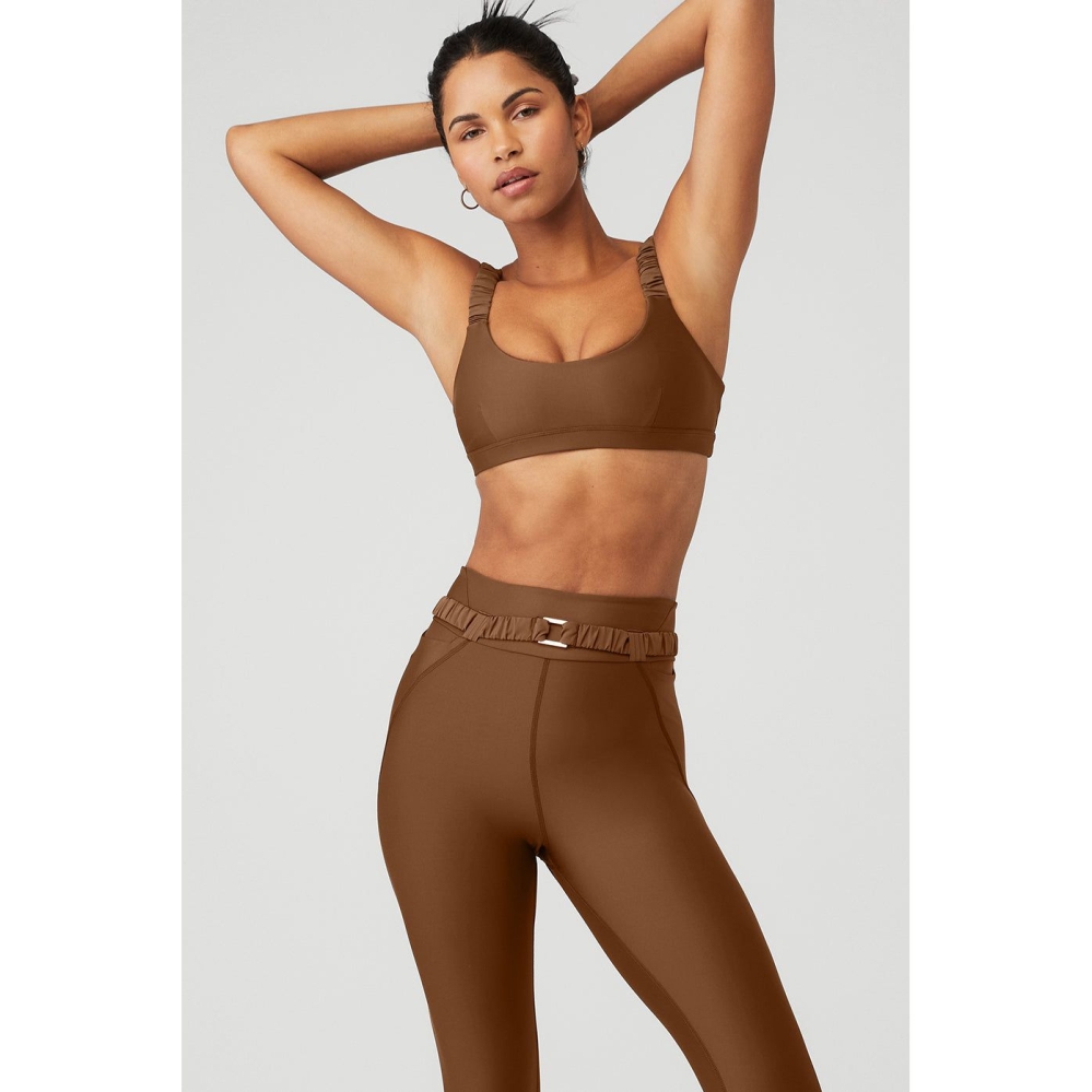 Alo Yoga Airlift Charmer BHs Damen Braun | QHSYNK691