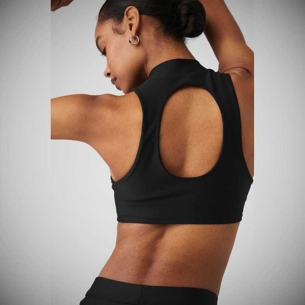 Alo Yoga Airlift Fuse Muskelshirt Damen Schwarz | AMWZUC315