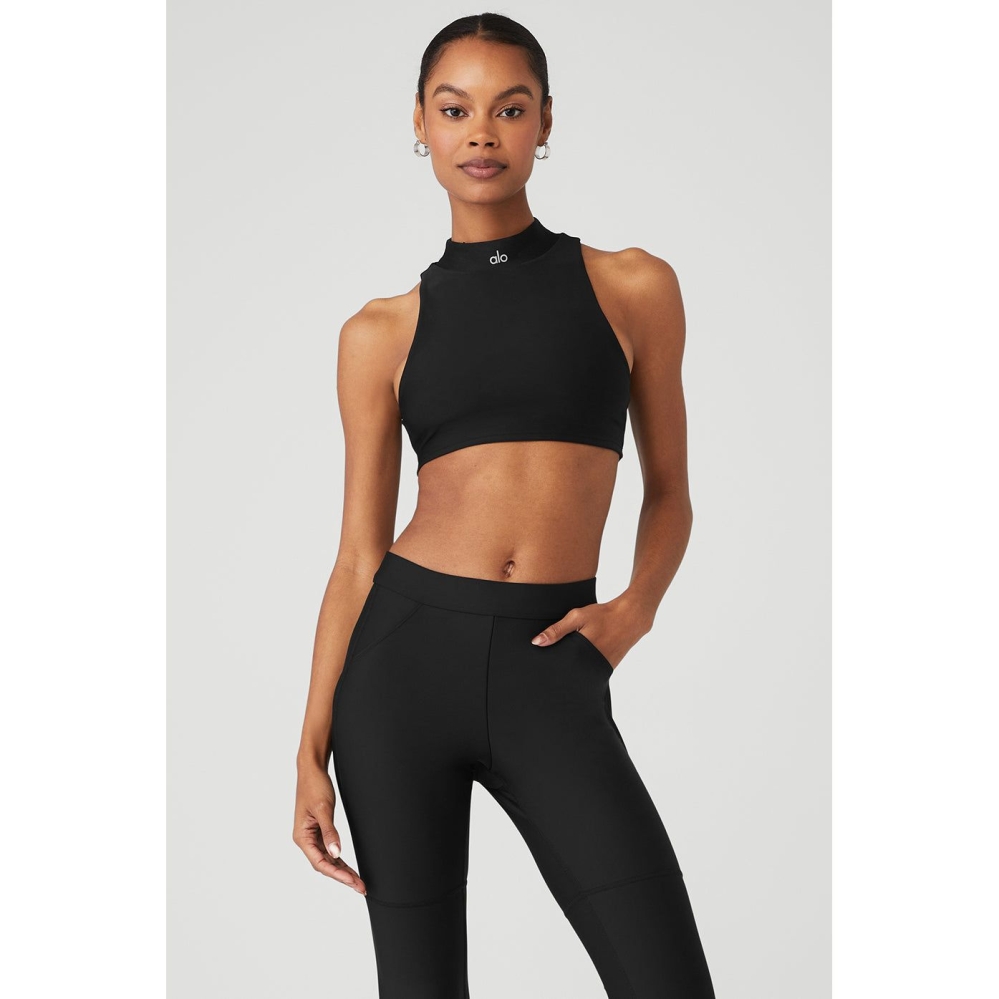 Alo Yoga Airlift Fuse Muskelshirt Damen Schwarz | AMWZUC315