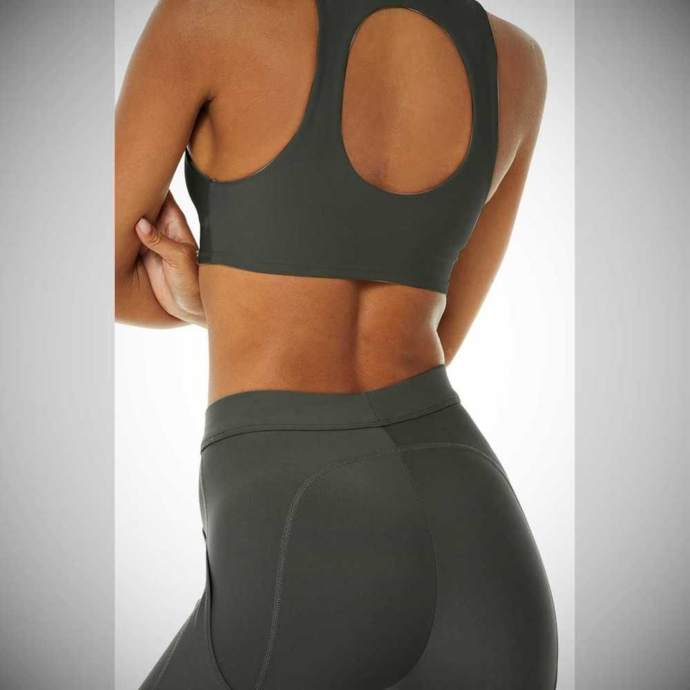 Alo Yoga Airlift Fuse Muskelshirt Damen Dunkelgrün | EZMBLK723