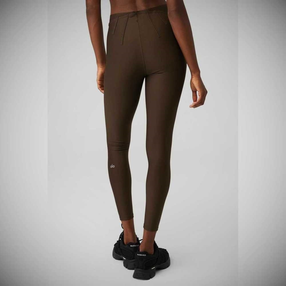 Alo Yoga Airlift High-Taille 7/8 Corset Leggings Damen Kaffee | YSVLTX648