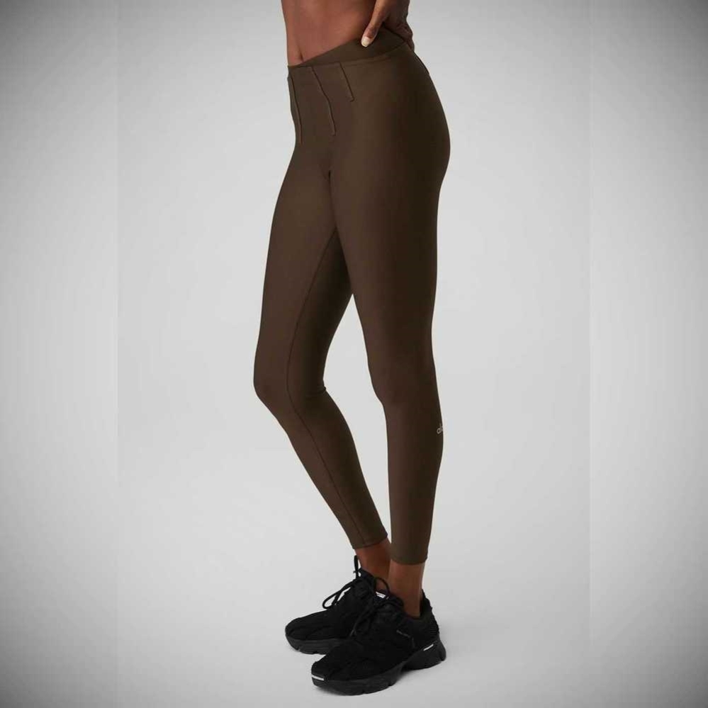 Alo Yoga Airlift High-Taille 7/8 Corset Leggings Damen Kaffee | YSVLTX648