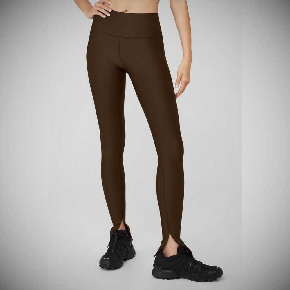 Alo Yoga Airlift High-Taille Elongated Leggings Damen Kaffee | IZOXCM472