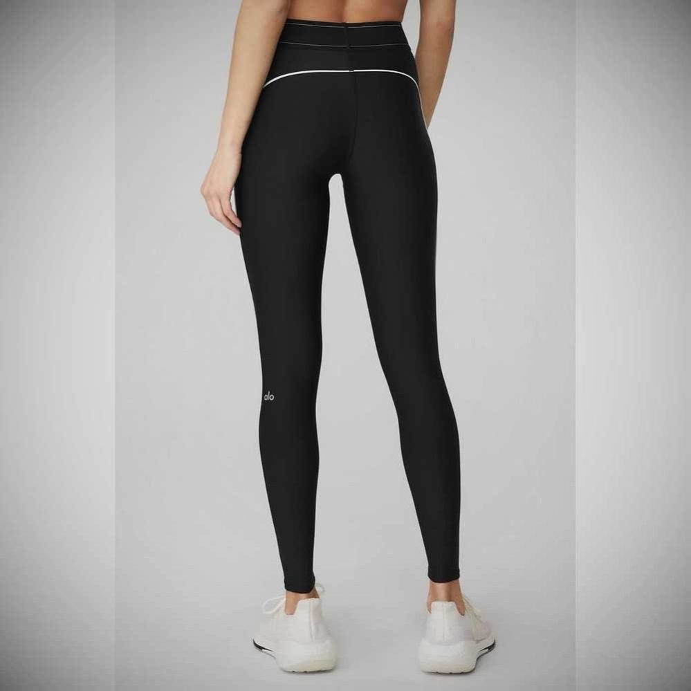 Alo Yoga Airlift High-Taille Suit Up Leggings Damen Schwarz | HQPCFU370