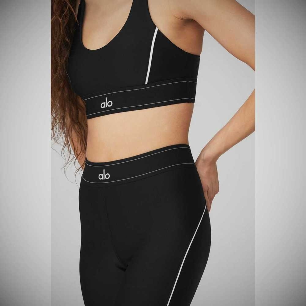 Alo Yoga Airlift High-Taille Suit Up Leggings Damen Schwarz | HQPCFU370