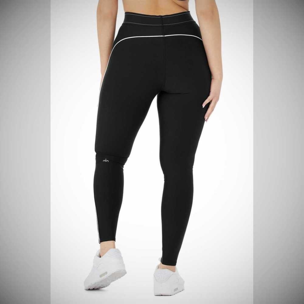 Alo Yoga Airlift High-Taille Suit Up Leggings Damen Schwarz | HQPCFU370