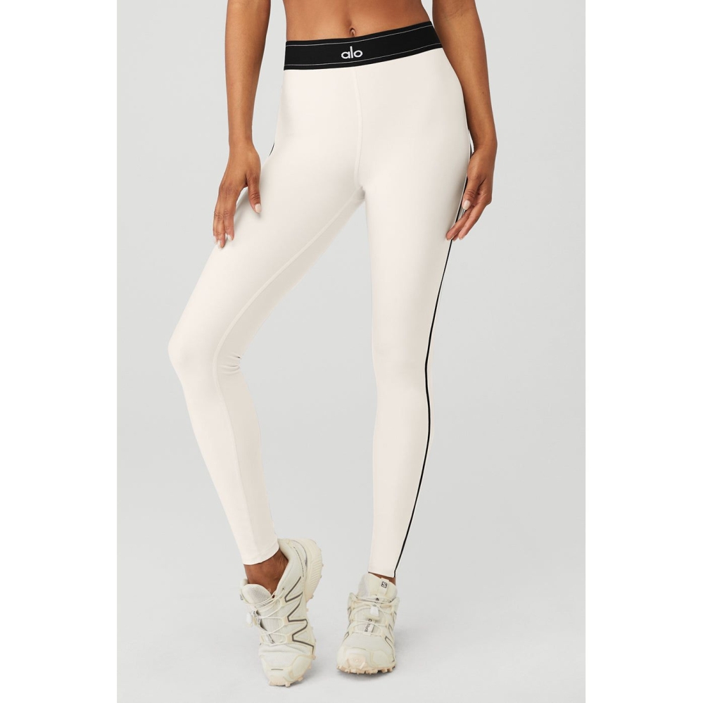 Alo Yoga Airlift High-Taille Suit Up Leggings Damen Weiß | UDSZLA820