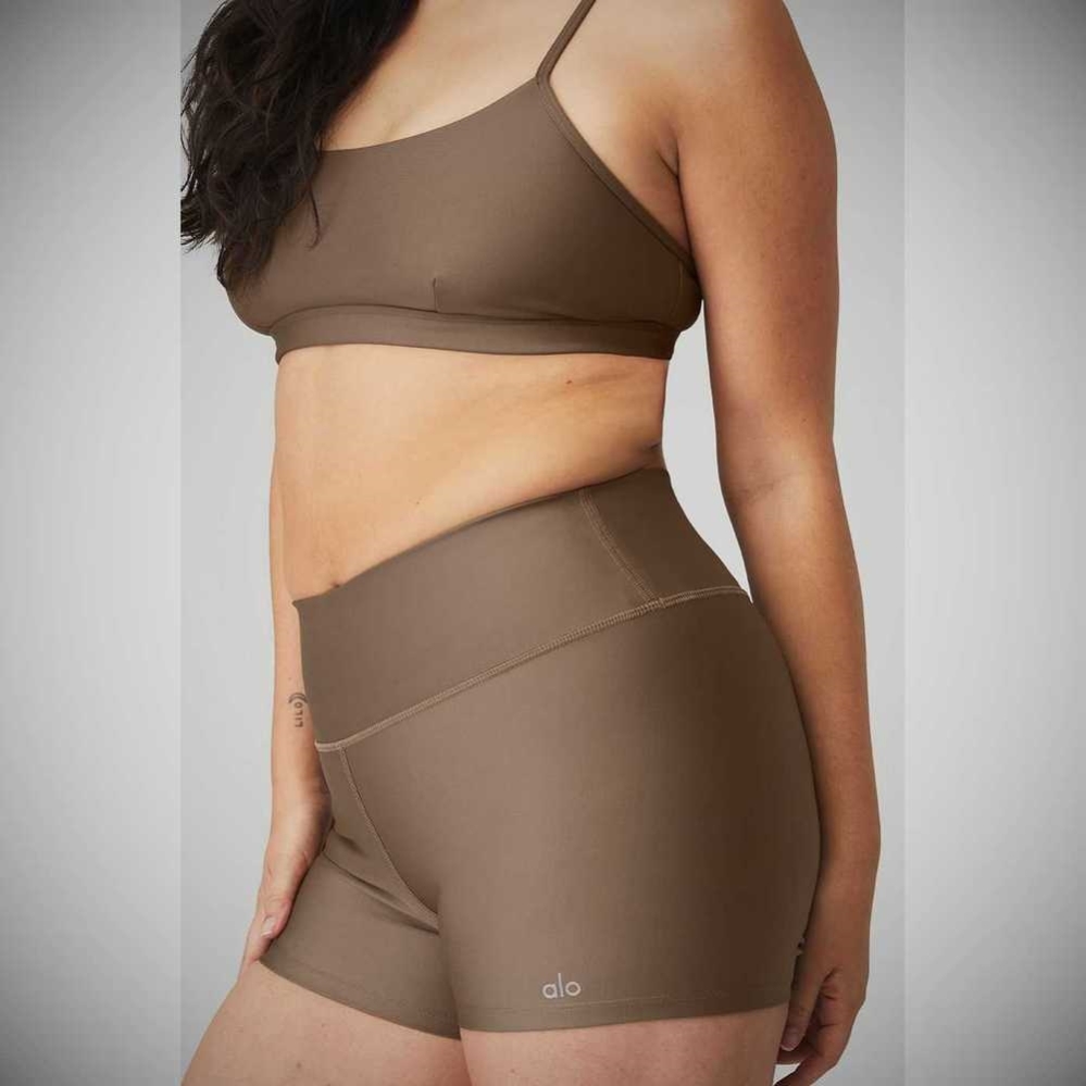 Alo Yoga Airlift Intrigue BHs Damen Kaffee | LABPJT312