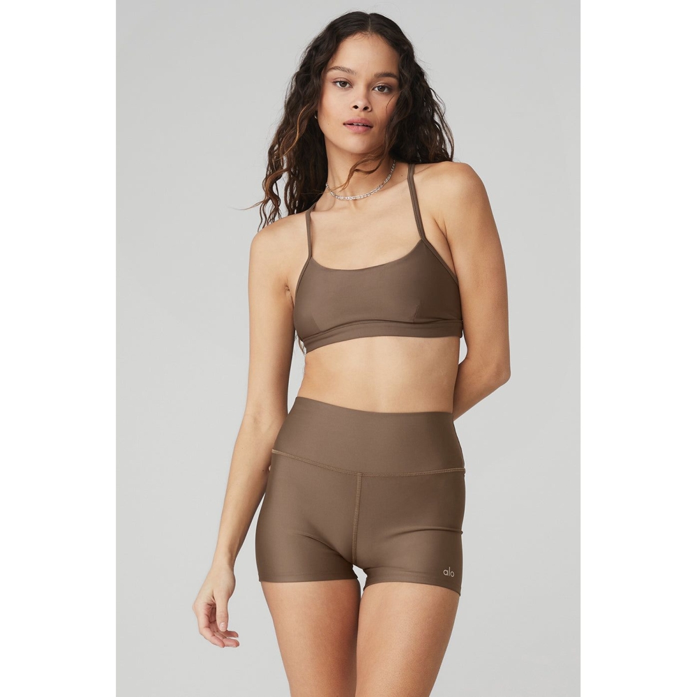 Alo Yoga Airlift Intrigue BHs Damen Kaffee | LABPJT312