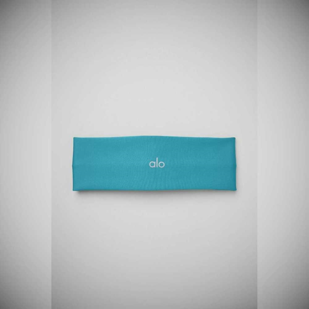 Alo Yoga Airlift Stirnband Damen Blau | YIJXVF348