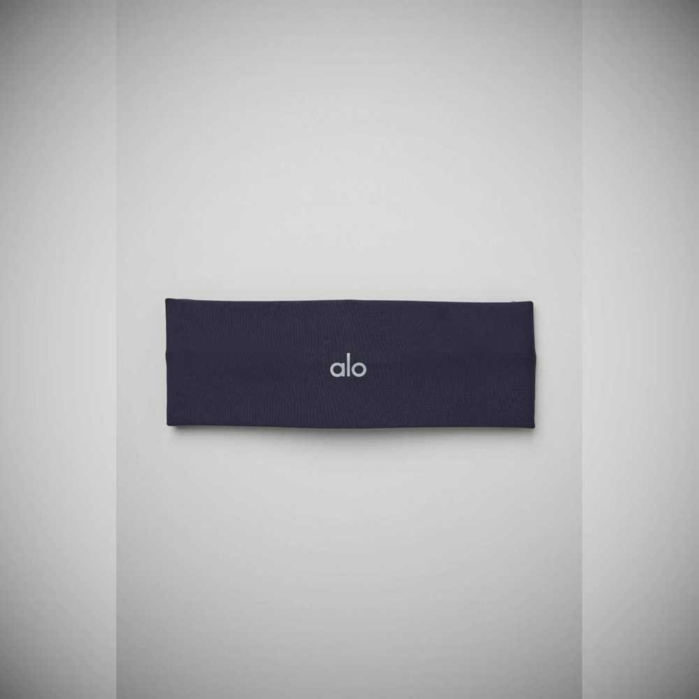 Alo Yoga Airlift Stirnband Damen Navy | FMXLZP928