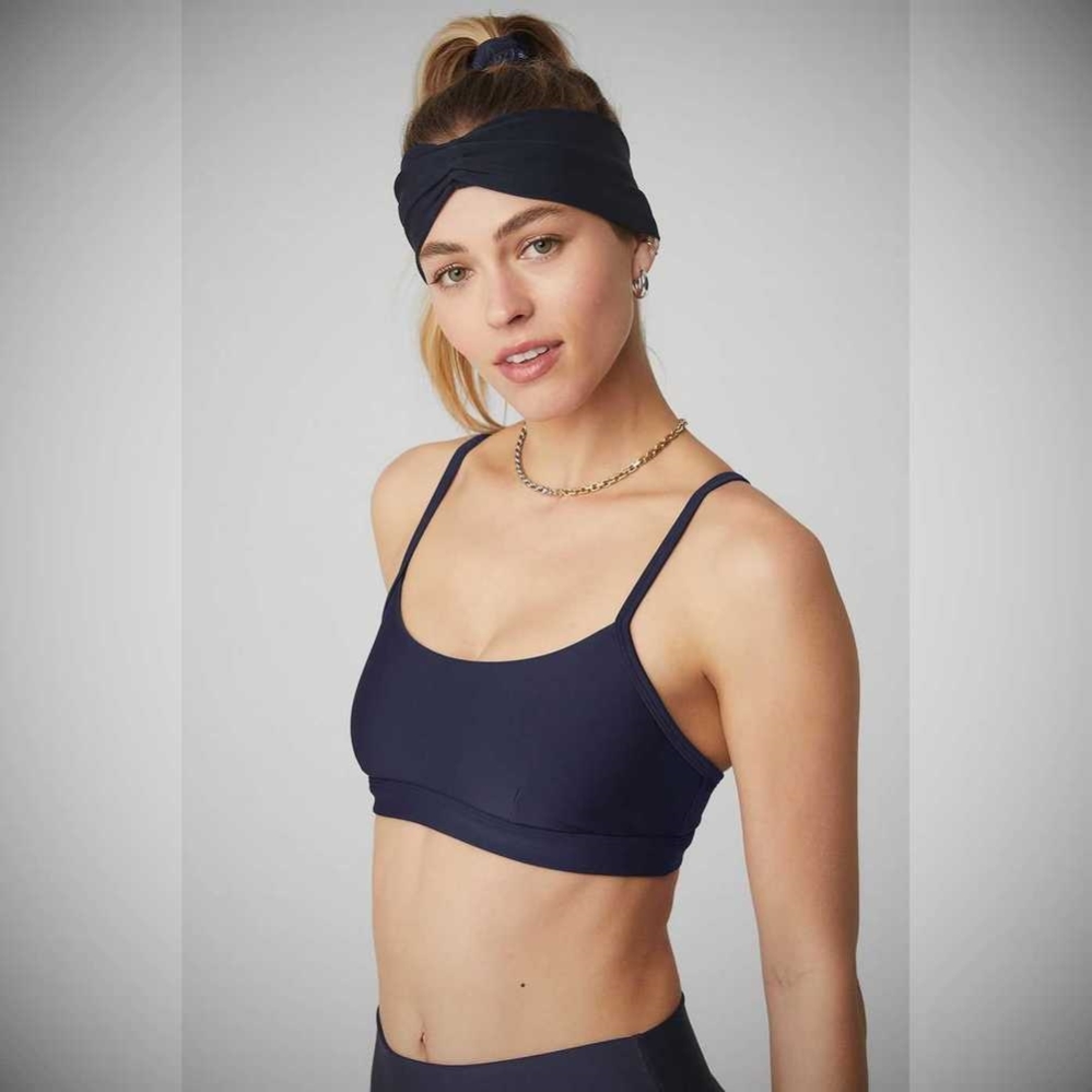 Alo Yoga Airlift Stirnband Damen Navy | FMXLZP928