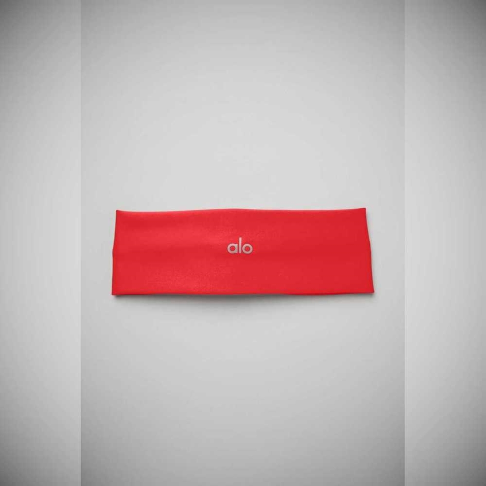 Alo Yoga Airlift Stirnband Damen Rot | OESMIA932