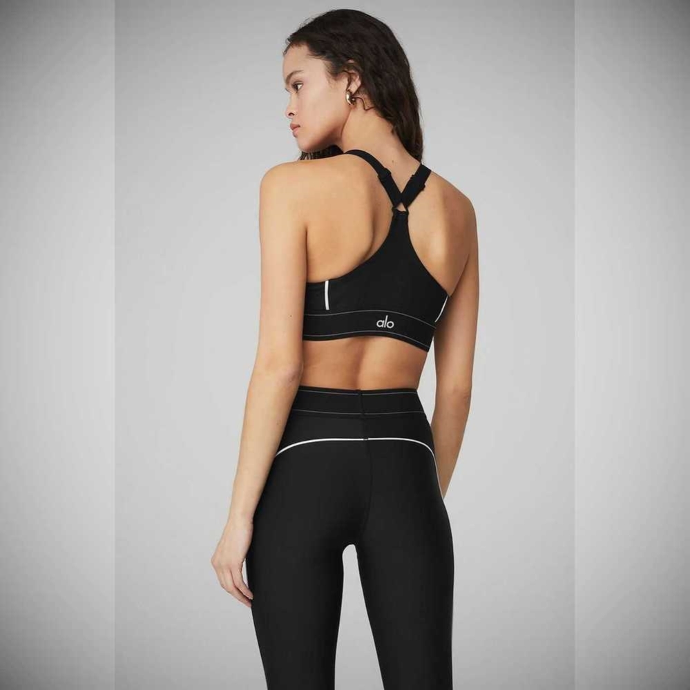 Alo Yoga Airlift Suit Up BHs Damen Schwarz | MHIEAP508