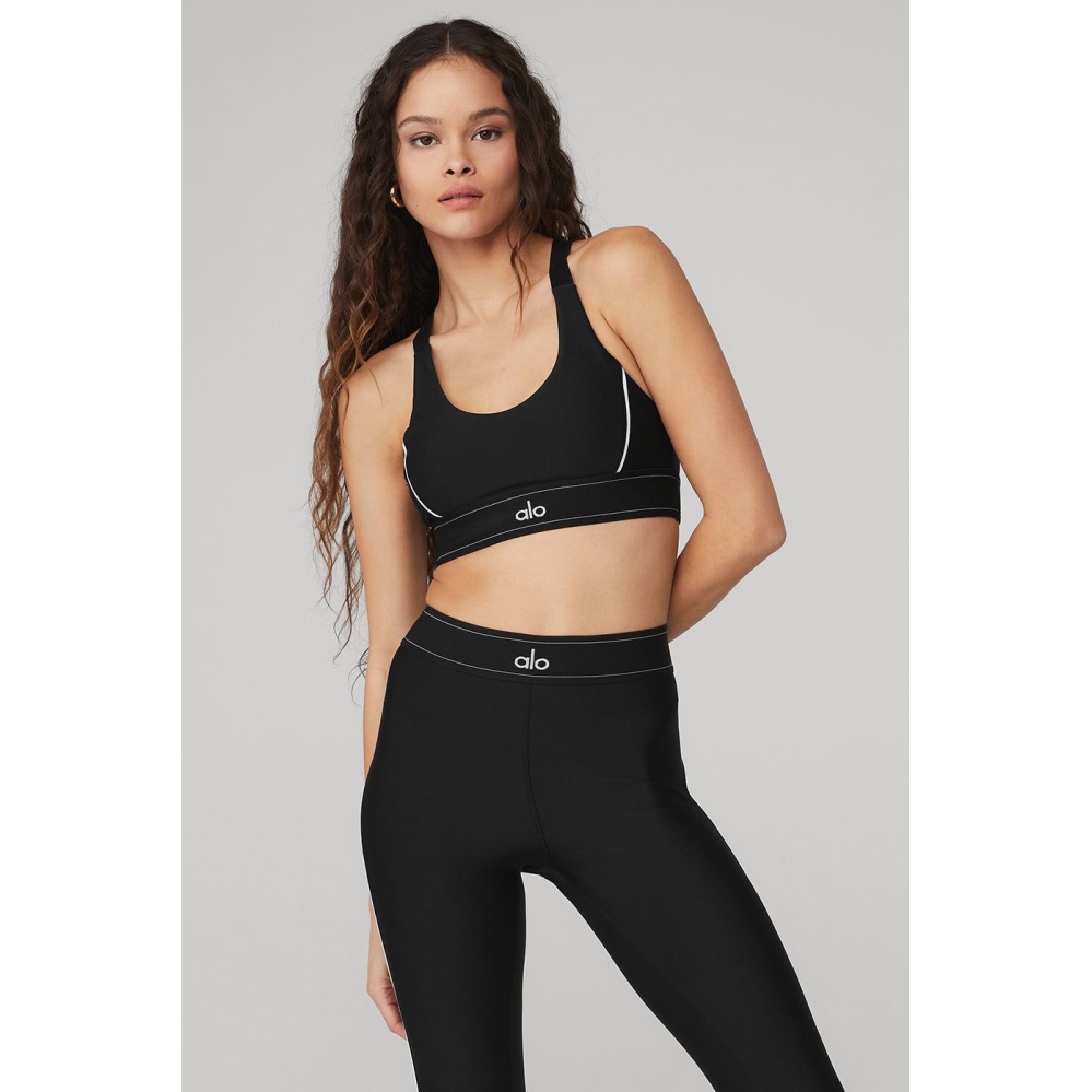 Alo Yoga Airlift Suit Up BHs Damen Schwarz | MHIEAP508