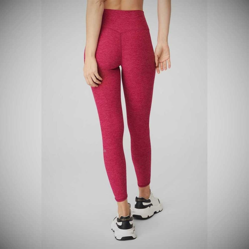 Alo Yoga Alosoft High-Taille 7/8 Highlight Leggings Damen Bordeaux | EFSMOC457