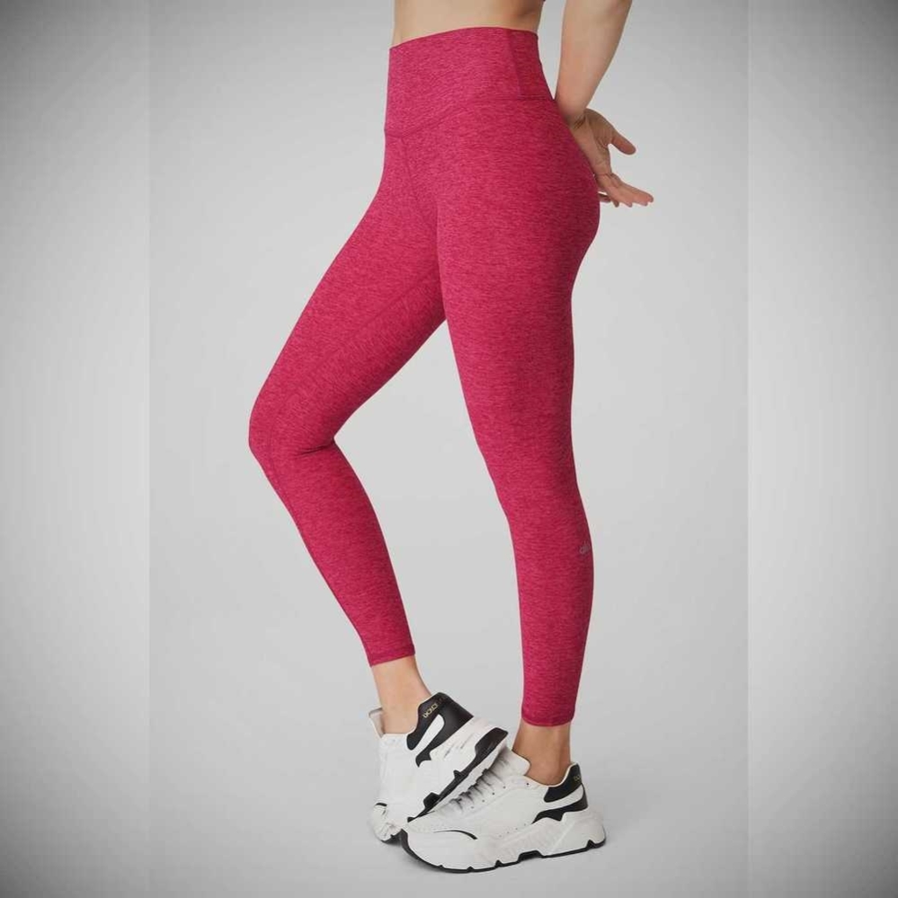 Alo Yoga Alosoft High-Taille 7/8 Highlight Leggings Damen Bordeaux | EFSMOC457