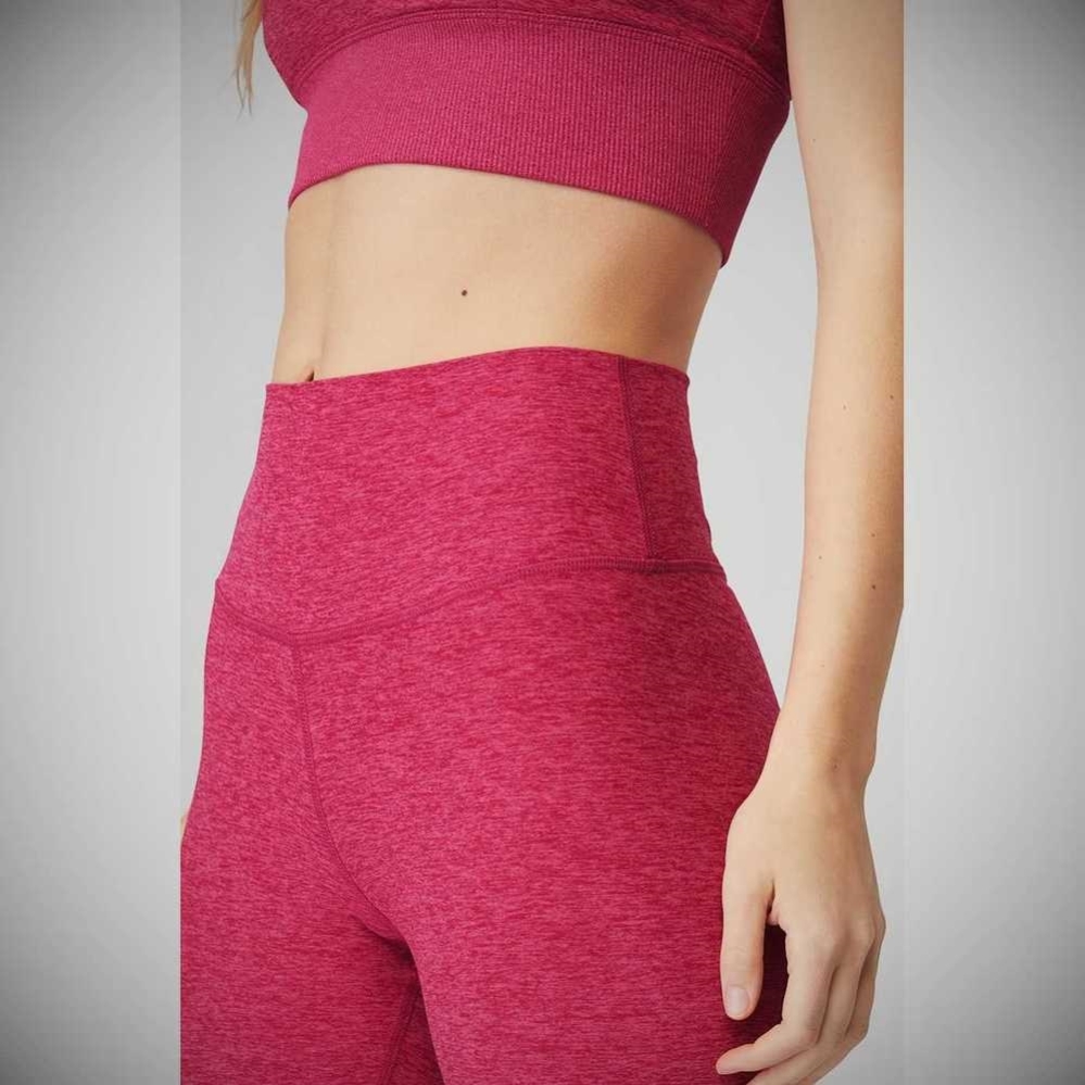 Alo Yoga Alosoft High-Taille 7/8 Highlight Leggings Damen Bordeaux | EFSMOC457