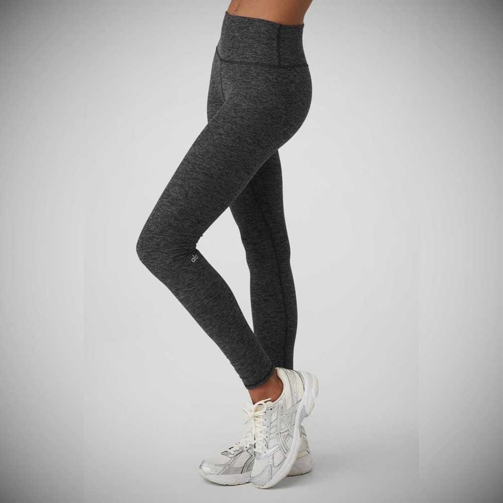 Alo Yoga Alosoft High-Taille 7/8 Highlight Leggings Damen Dunkelgrau | XIFRJQ541