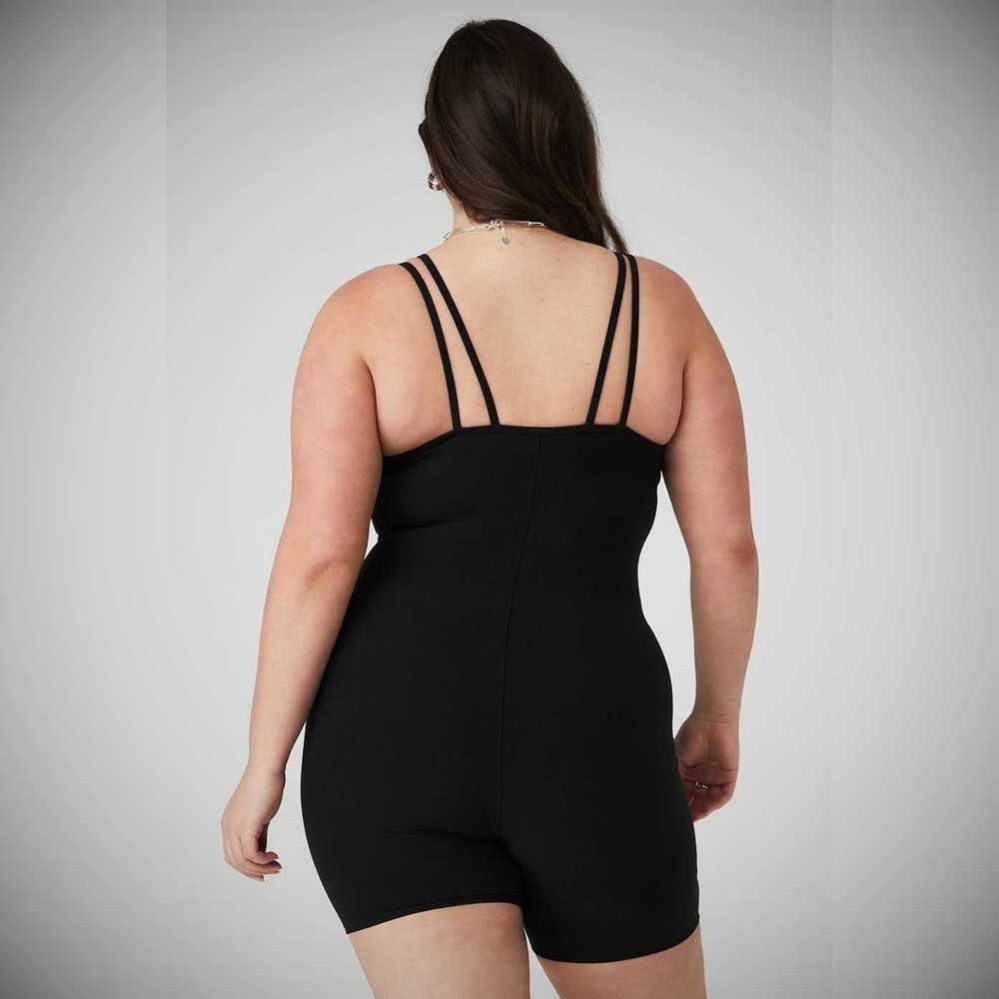 Alo Yoga Alosoft Suns Out Onesies Damen Schwarz | PWOXIF763