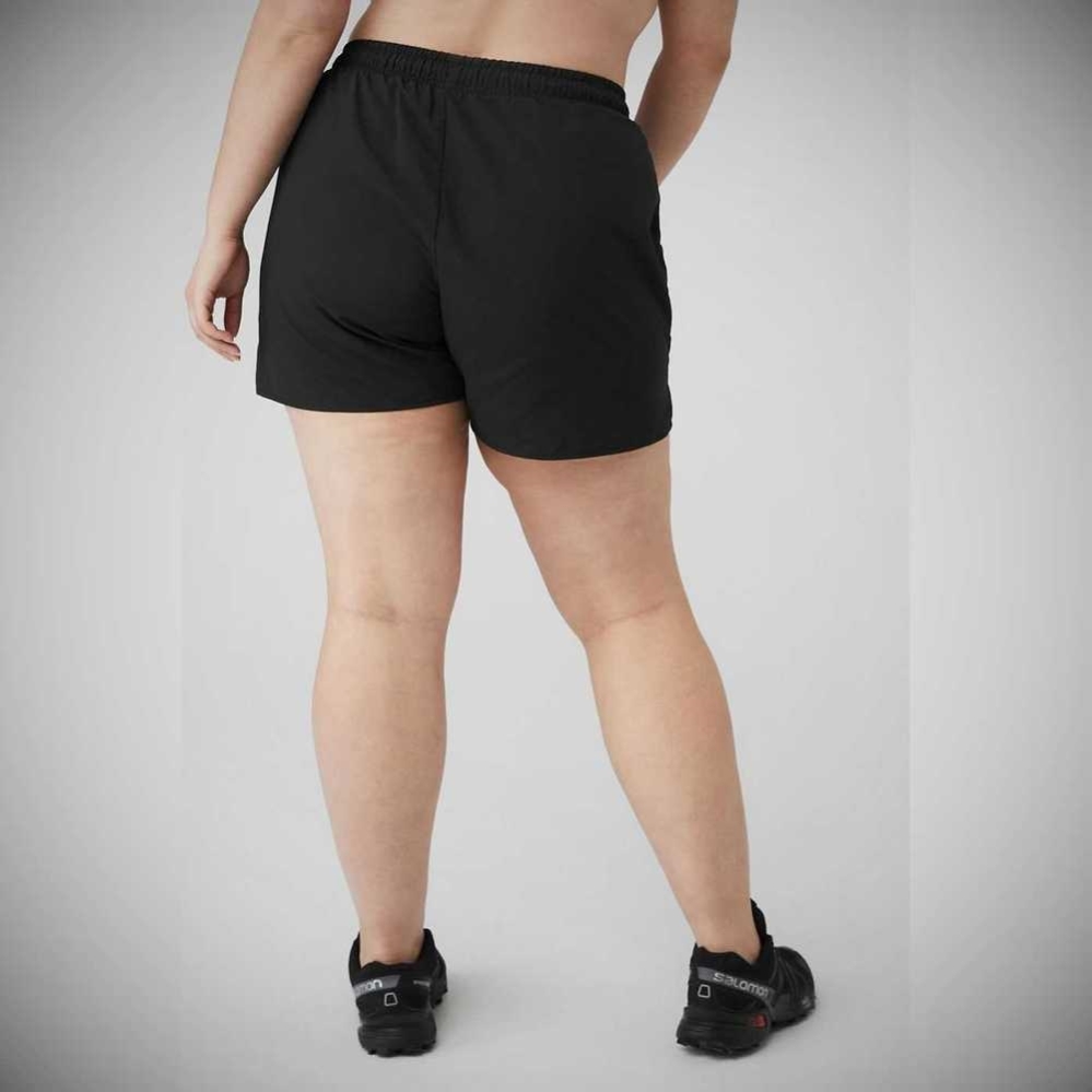 Alo Yoga Alumni Kurze Hose Damen Schwarz | JOLVUM351