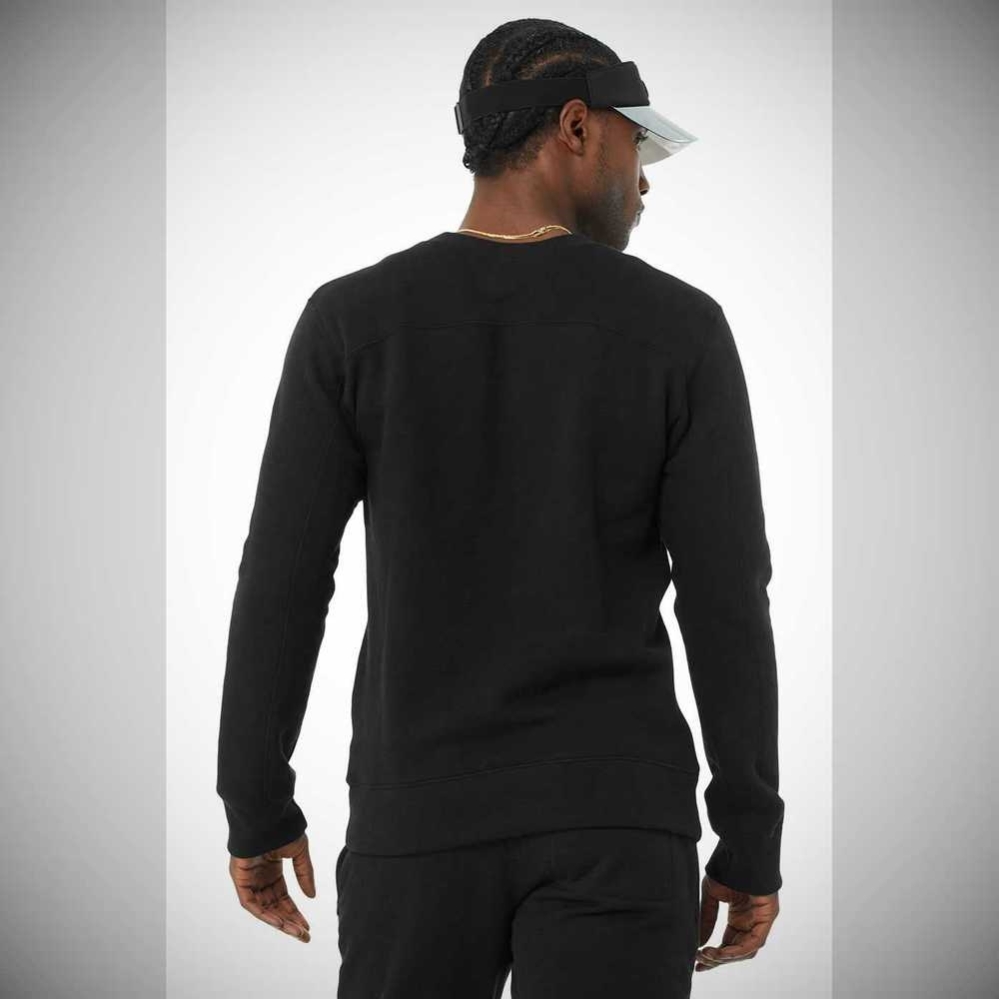 Alo Yoga Base Sweatshirt Oberbekleidung Herren Schwarz | IQBGVC586