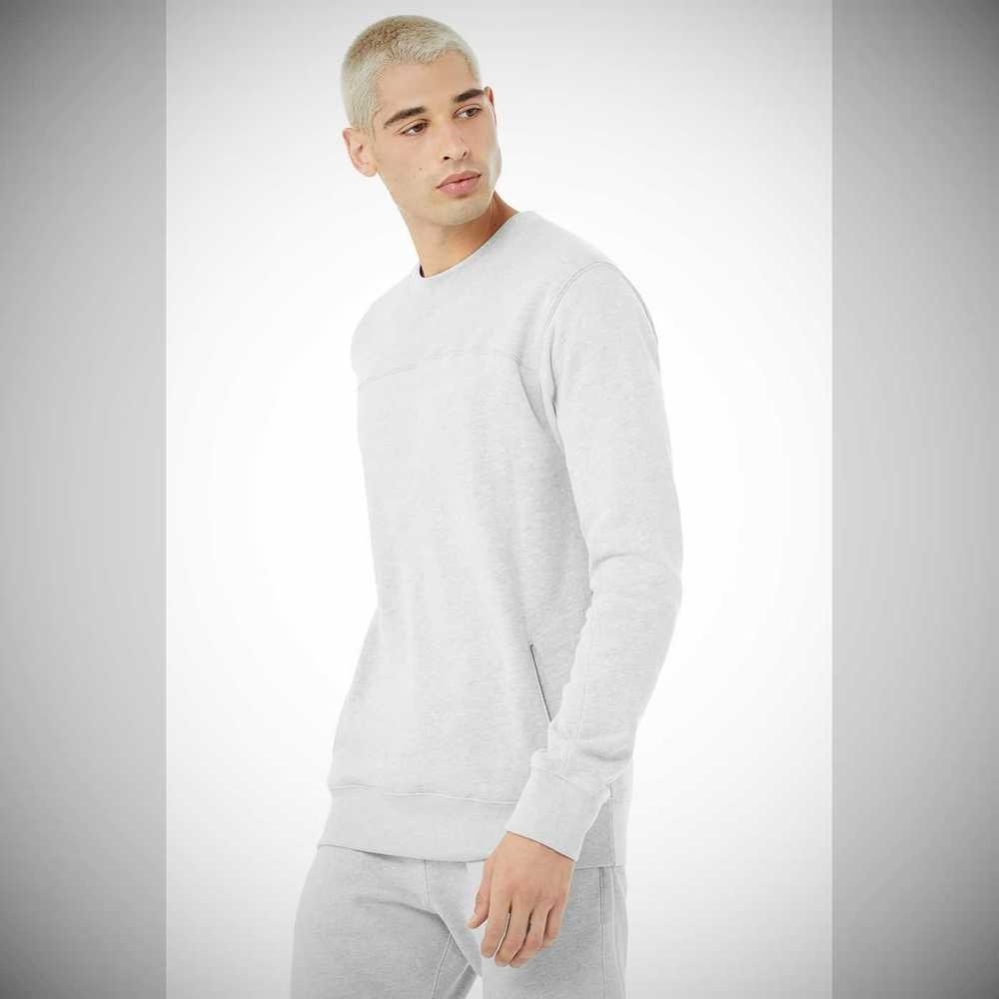 Alo Yoga Base Sweatshirt Oberbekleidung Herren Grau | RTGMFQ370